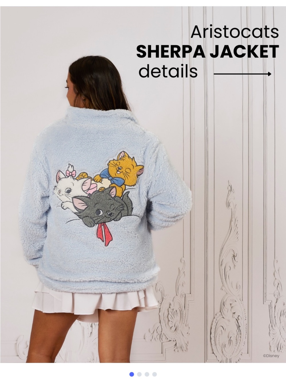 The Aristocats Sherpa Fleece Zip Jacket for Adults by Cakewort